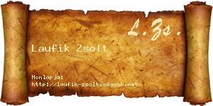 Laufik Zsolt névjegykártya